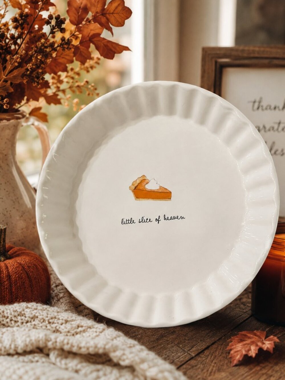 Rae Dunn‎ Pumpkin Pie Little Slice of Heaven Dish